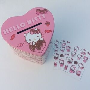 Hello Kitty Heart Shaped Tin